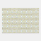 Feuille De Papier Cadeau Or de luxe et ivoire (Devant 2)