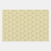 Feuille De Papier Cadeau Or de luxe et ivoire (Devant 3)