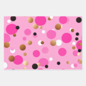 Feuille De Papier Cadeau Or et rose tendance moderne (Devant 2)