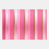 Feuille De Papier Cadeau Or et rose tendance moderne (Devant)