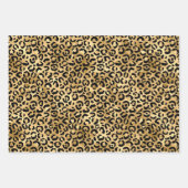 Feuille De Papier Cadeau Or Léopard Imprimé Guépard Animal Imprimé Tren (Devant 2)