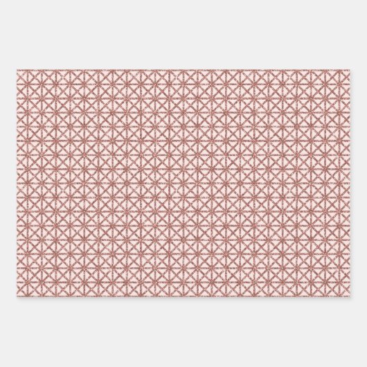 Feuille De Papier Cadeau Or rose étincelant (Devant)