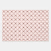 Feuille De Papier Cadeau Or Rose Pailleté (Devant 3)