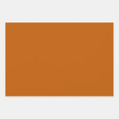 Feuille De Papier Cadeau Orange brulé (Devant)