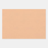 Feuille De Papier Cadeau Orange clair texturé (Devant 3)