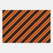 Feuille De Papier Cadeau Orange Et Noir (Devant 3)