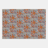 Feuille De Papier Cadeau Orange Gecko (Devant)