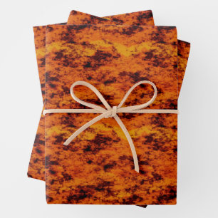 Feuille De Papier Cadeau Orange Grunge