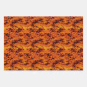 Feuille De Papier Cadeau Orange Grunge (Devant)