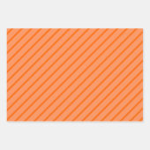 Feuille De Papier Cadeau Orange, Noir & Blanc (Devant 3)