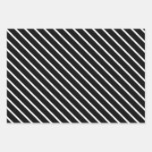 Feuille De Papier Cadeau Orange, Noir & Blanc (Devant 2)