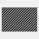 Feuille De Papier Cadeau Orange, Noir & Blanc (Devant 2)