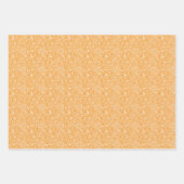 Feuille De Papier Cadeau Orange Retro Paisley (Devant 3)