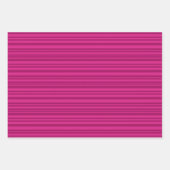 Feuille De Papier Cadeau Orange rose et vert rayures (Devant 2)