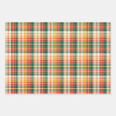 Feuille De Papier Cadeau Orange, Rouge, Vert & Jaune (Devant 3)