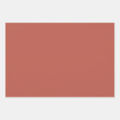 Feuille De Papier Cadeau Orange Spice Gold Parties scintillant (Devant)