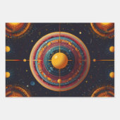 Feuille De Papier Cadeau Orbite cosmique (Devant 3)