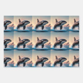 Feuille De Papier Cadeau Orca (Devant)
