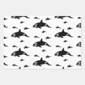 Feuille De Papier Cadeau Orca (Devant 2)