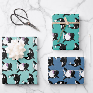 Feuille De Papier Cadeau Orca Killer Whale