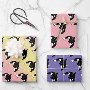 Feuille De Papier Cadeau Orca Killer Whale Anniversaire