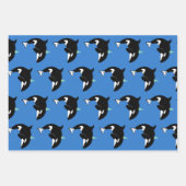 Feuille De Papier Cadeau Orca Killer Whale Anniversaire (Devant)