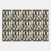 Feuille De Papier Cadeau Orchestre Violons Violas Classique Musique Motif (Devant)