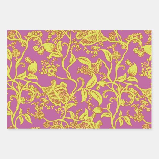 Feuille De Papier Cadeau Orchidée Coquette (Devant 3)