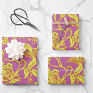 Feuille De Papier Cadeau Orchidée Coquette