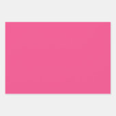 Feuille De Papier Cadeau Orchidée sauvage Rose rose nuances 3 tons (Devant 3)