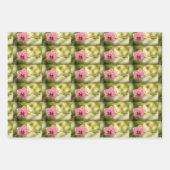 Feuille De Papier Cadeau Orchidée tachetée rose (Devant 3)