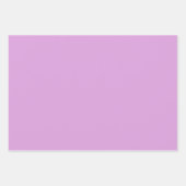 Feuille De Papier Cadeau Orchidée Violette Lilas Uni 3 Tons (Devant 2)