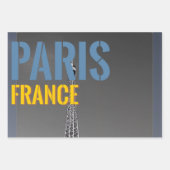 Feuille De Papier Cadeau Oreiller à lancer Paris France (Devant 2)