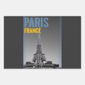 Feuille De Papier Cadeau Oreiller à lancer Paris France (Devant)