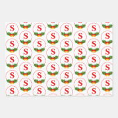 Feuille De Papier Cadeau Ornament Frame Christmas (Devant)