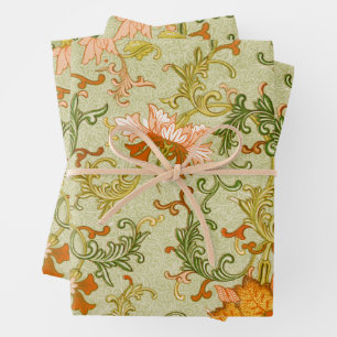 Feuille De Papier Cadeau Ornement chinois vintage Jones Flowers
