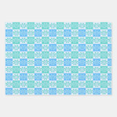 Feuille De Papier Cadeau Ornement de vacances et perle de conception trio e (Devant 3)