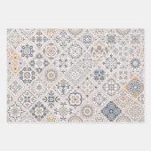 Feuille De Papier Cadeau Ornement traditionnel portugais et espagnol Boho  (Devant 3)