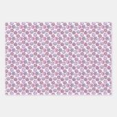 Feuille De Papier Cadeau Ornements de Noël, Coordonnés (Devant 3)