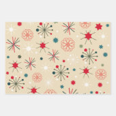 Feuille De Papier Cadeau Ornements de Noël nordique (Devant 3)