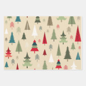 Feuille De Papier Cadeau Ornements de Noël nordique (Devant 2)