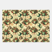 Feuille De Papier Cadeau Ornements victoriens soignés (Devant)