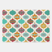 Feuille De Papier Cadeau Ornements vintages (Devant)