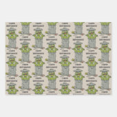 Feuille De Papier Cadeau Oscar le Grognon Vintage (Devant 2)