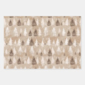 Feuille De Papier Cadeau Ours d'hiver Brown Russe (Devant)