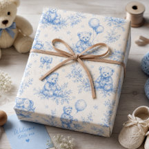 Ours en peluche Toile Bleu Pépinière Vintage