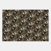 Feuille De Papier Cadeau Ours noir Aigle sauvage (Devant 2)