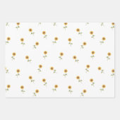 Feuille De Papier Cadeau Pack 3 Floral (Devant 2)