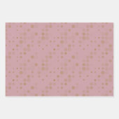 Feuille De Papier Cadeau Pack cadeau rose Gold (Devant)