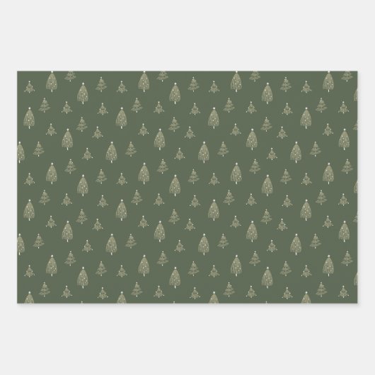 Feuille De Papier Cadeau Pack de flanelle de Noël (Devant)